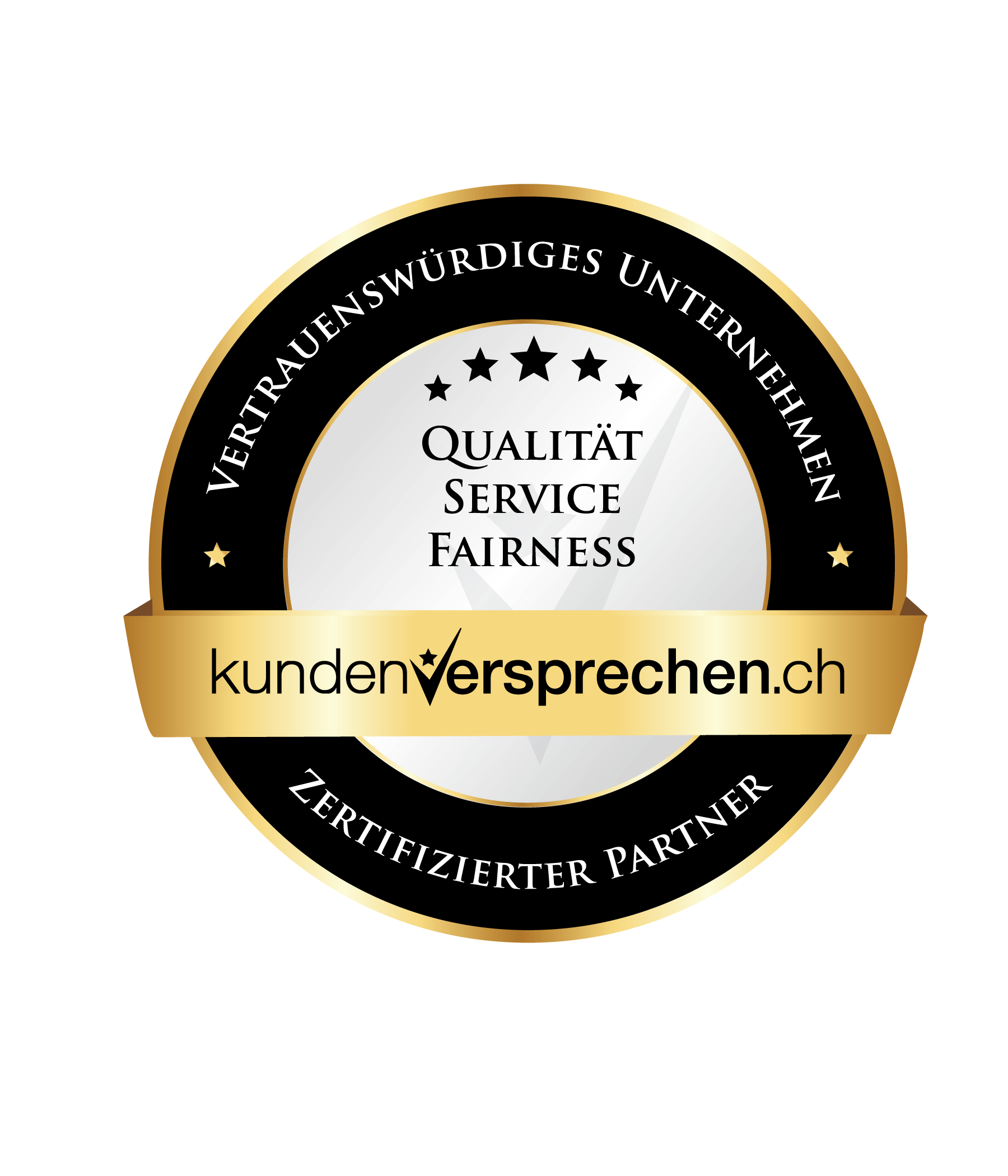 Gütesiegel kundenversprechen.ch: Vertrauenswürdiges Unternehmen, zertifizierter Partner